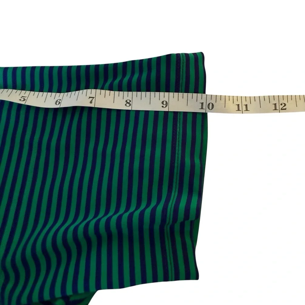 RLX Ralph Lauren Polo Shirt Men's Size SM Striped Green‎ Blue Golf Performance